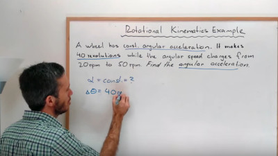 Rotational Kinematics Example