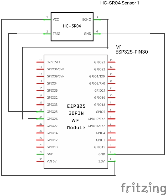 Ultrasound Motion Lab Fritzing Schematic