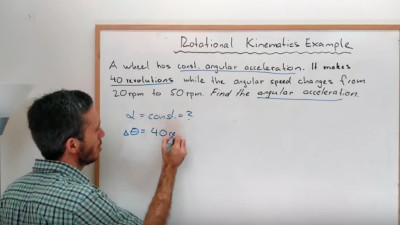 Rotational Kinematics Example