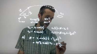 Projectile Motion - Angle and target